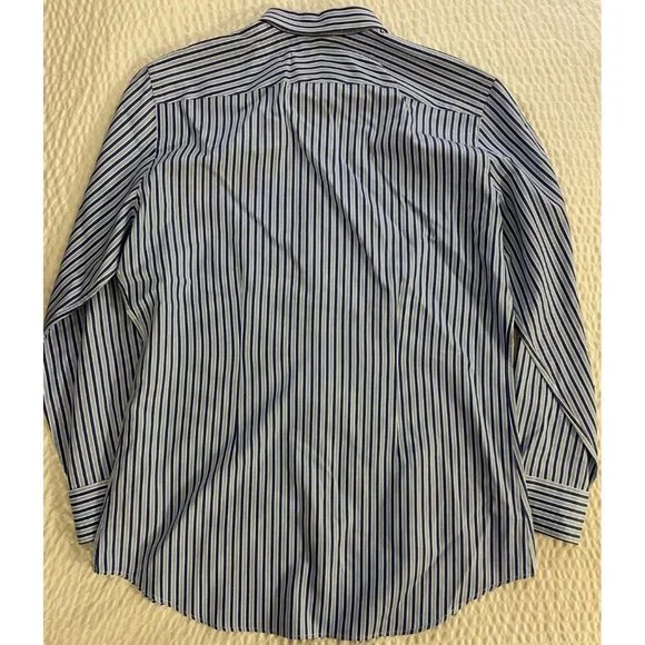 Paul Smith London Made in Italy Bold Blues Stripe Sport Shirt 17.5/44 $275 - Picture 5 of 6